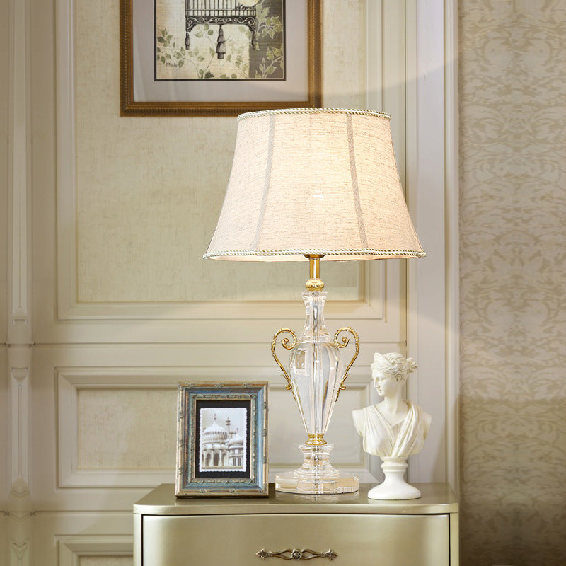 Frustum Cone Crystal Copper Table Lamp