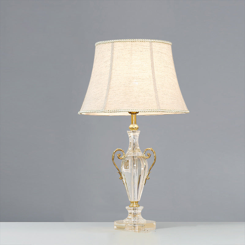 Frustum Cone Crystal Copper Table Lamp