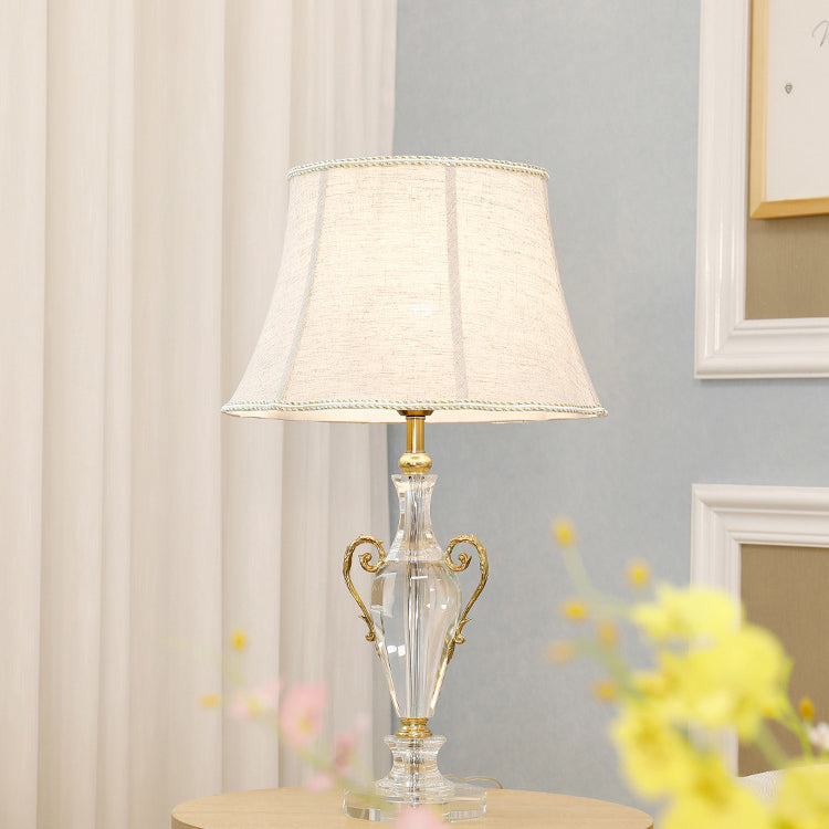 Frustum Cone Crystal Copper Table Lamp