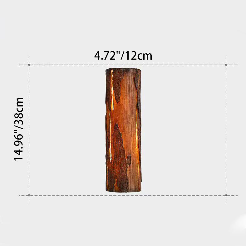 Rectangular Resin Bedroom Wall Lamp