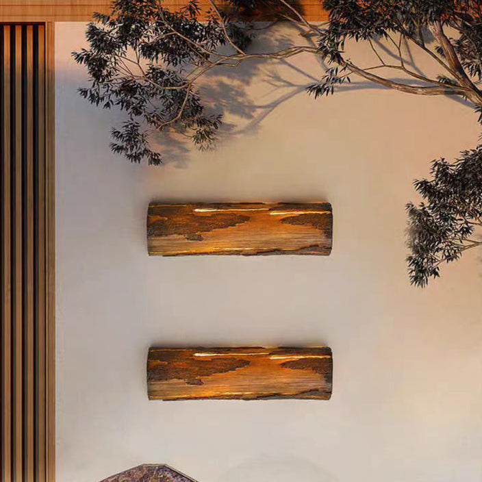Rectangular Resin Bedroom Wall Lamp