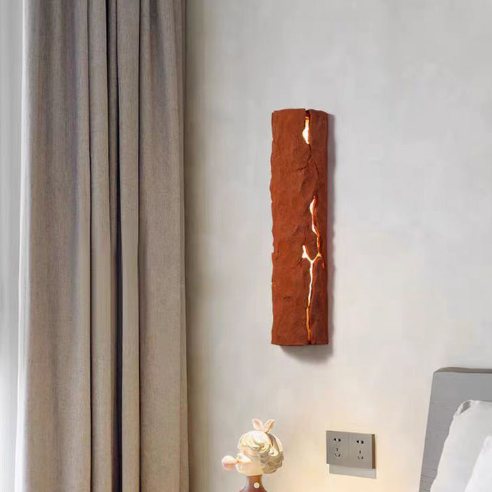 Rectangular Resin Bedroom Wall Lamp