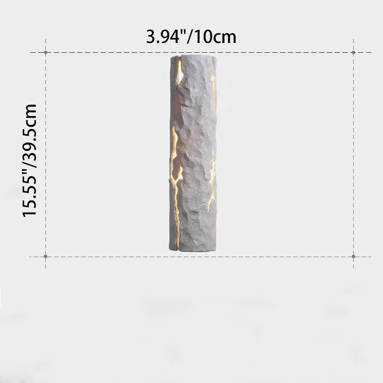 Rectangular Resin Bedroom Wall Lamp