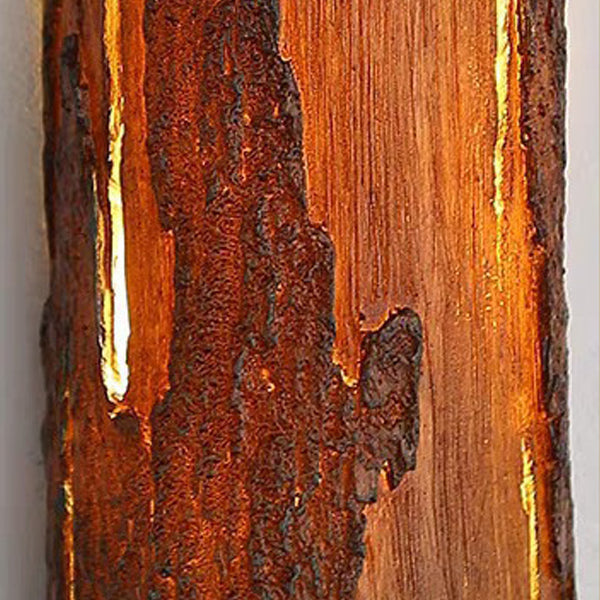 Rectangular Resin Bedroom Wall Lamp