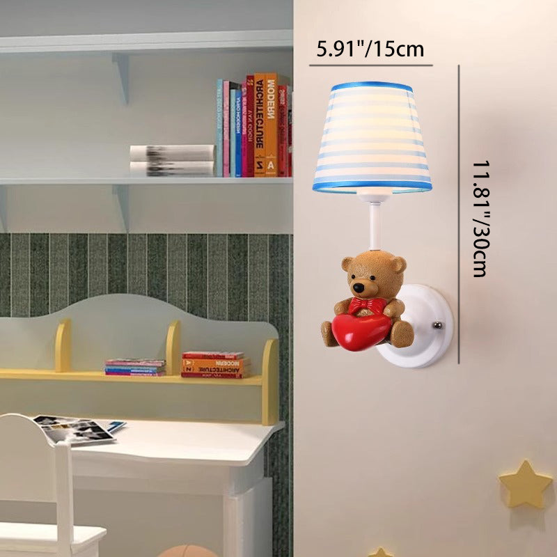 Kids Cartoon Frustum Cone Wall Lamp