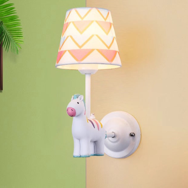 Kids Cartoon Frustum Cone Wall Lamp