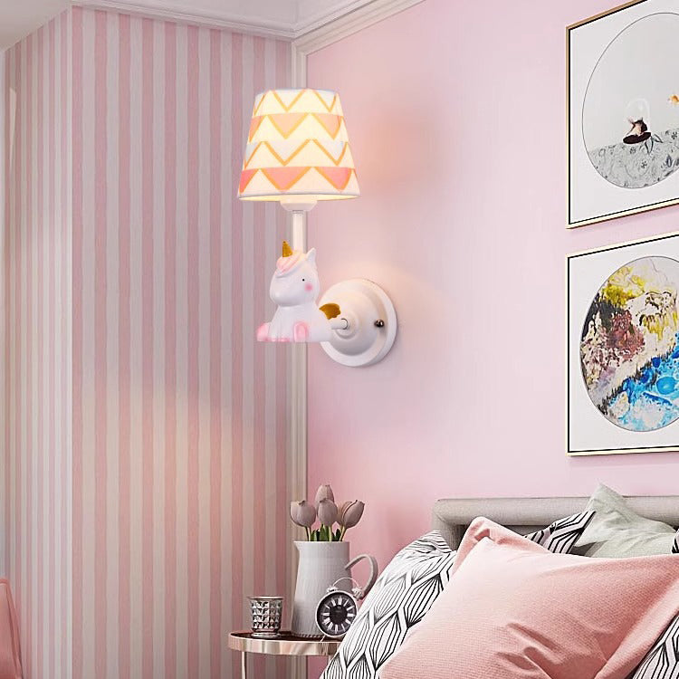 Kids Cartoon Frustum Cone Wall Lamp