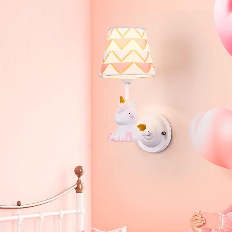 Kids Cartoon Frustum Cone Wall Lamp