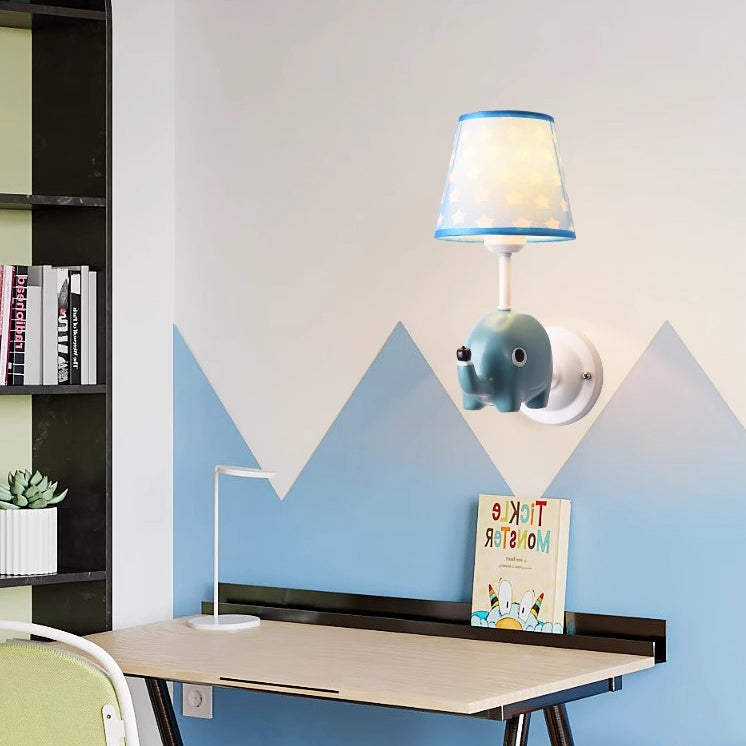 Kids Cartoon Frustum Cone Wall Lamp
