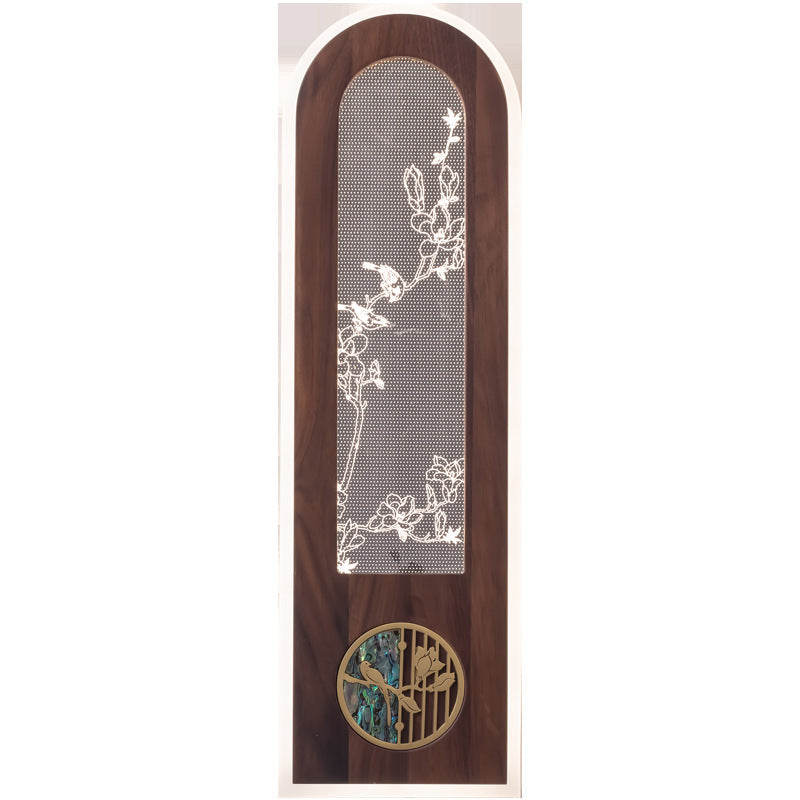 Rectangular Black Walnut Acrylic Wall Lamp