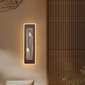 Rectangular Black Walnut Acrylic Wall Lamp