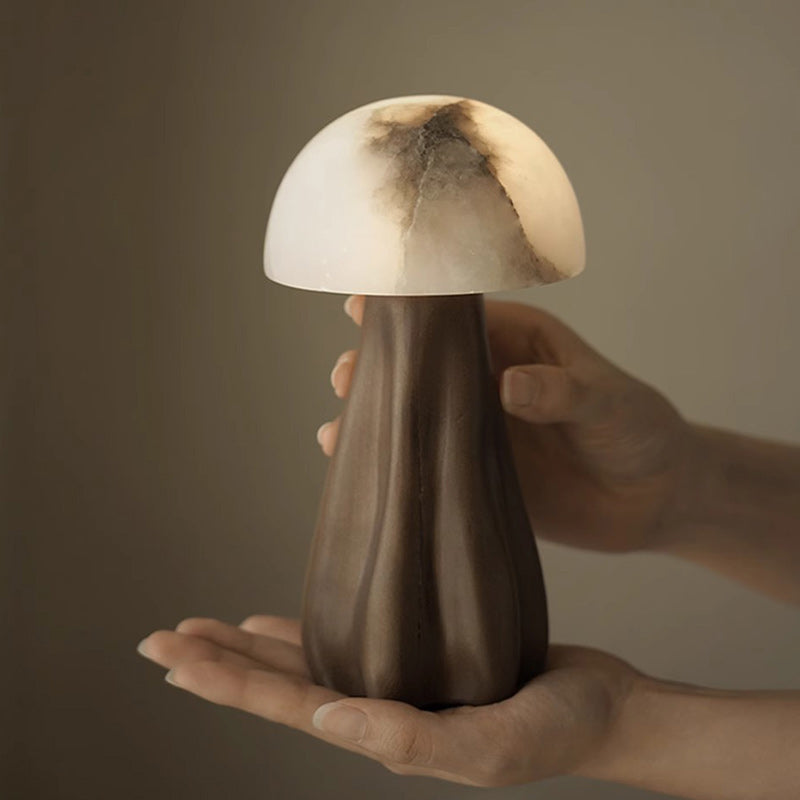 Mushroom Marble Bedroom Table Lamp