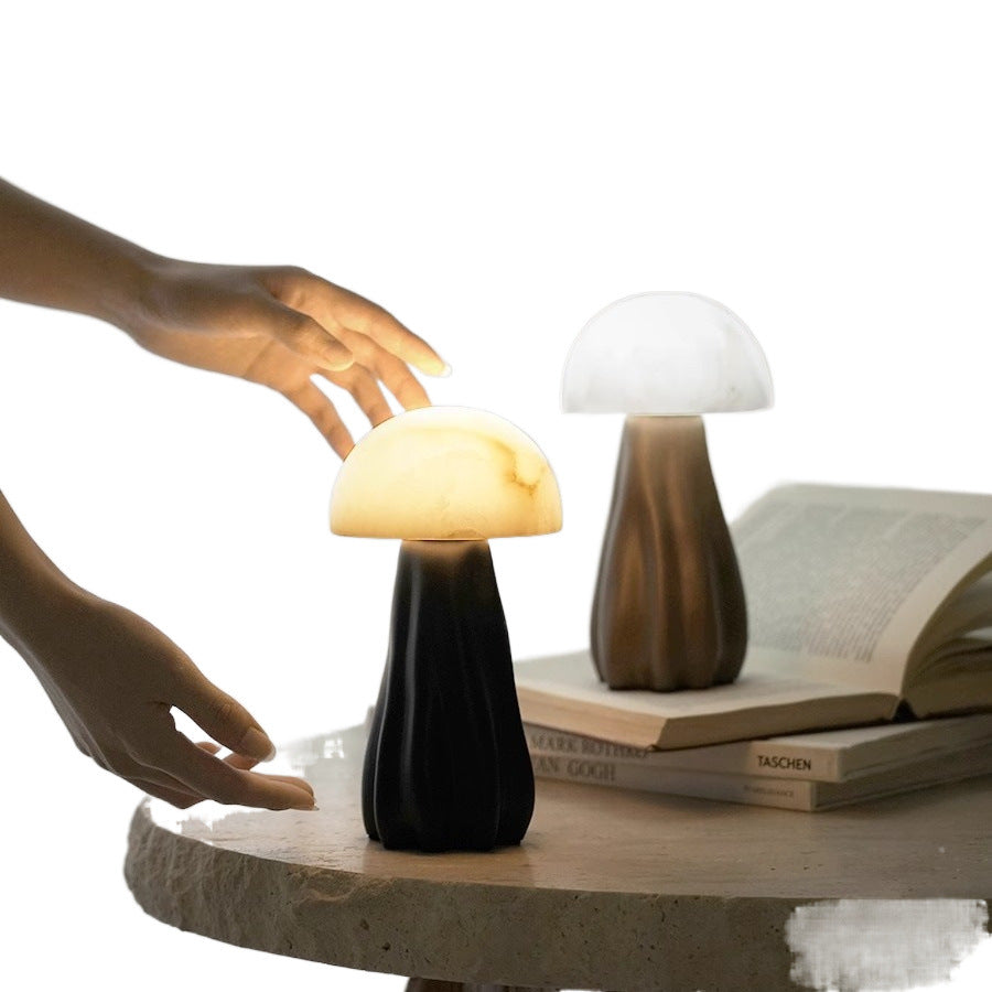 Mushroom Marble Bedroom Table Lamp