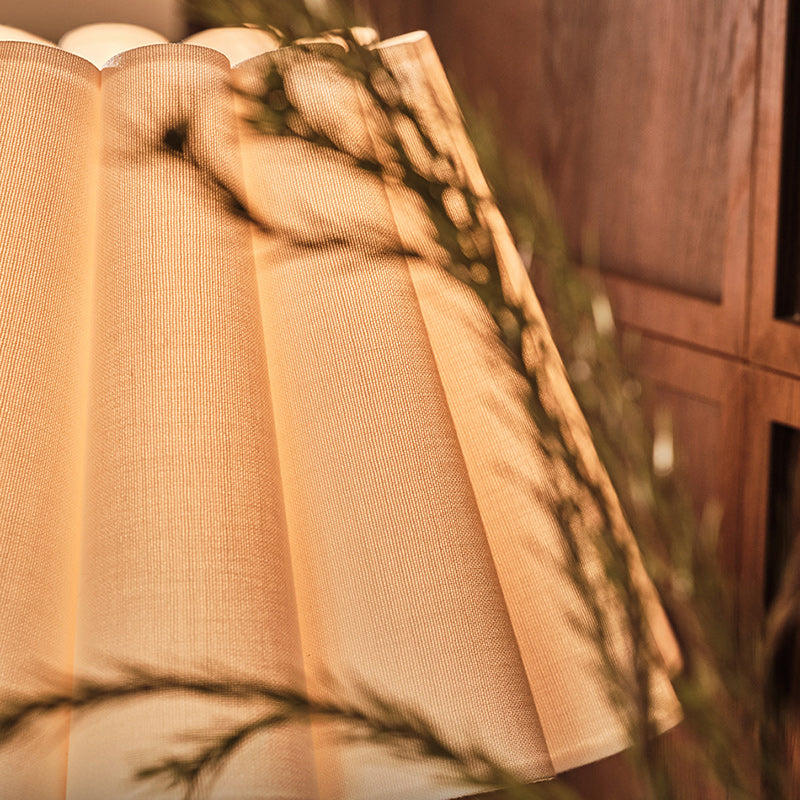 Frustum Cone Ash Wood Table Lamp