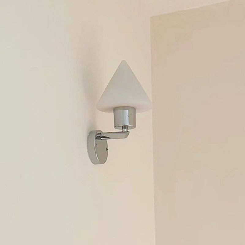 Cone Iron Glass Hallway Wall Lamp