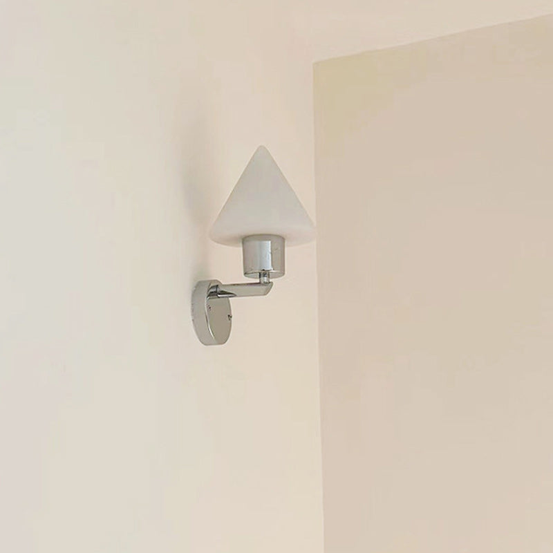 Cone Iron Glass Hallway Wall Lamp