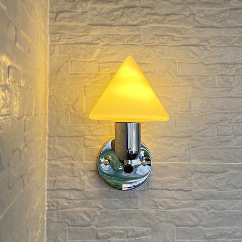 Cone Iron Glass Hallway Wall Lamp