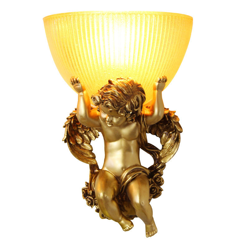 Angel Stainless Steel Glass Wall Lamp