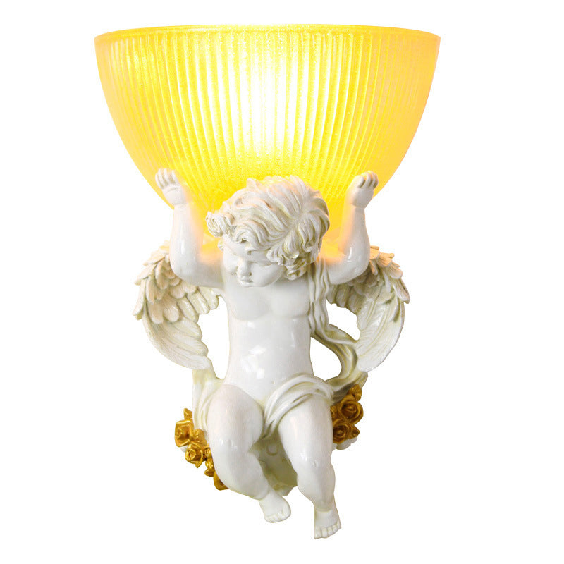 Angel Stainless Steel Glass Wall Lamp