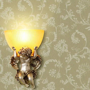 Angel Stainless Steel Glass Wall Lamp