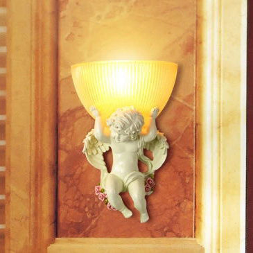 Angel Stainless Steel Glass Wall Lamp