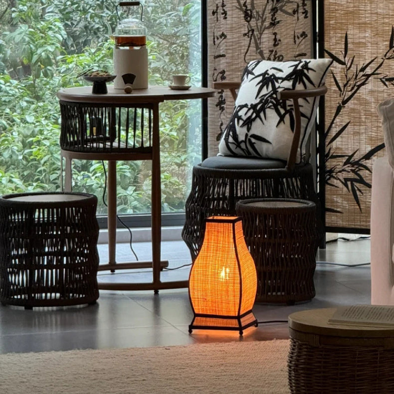 Trapezoid Fabric Bedroom Table Lamp