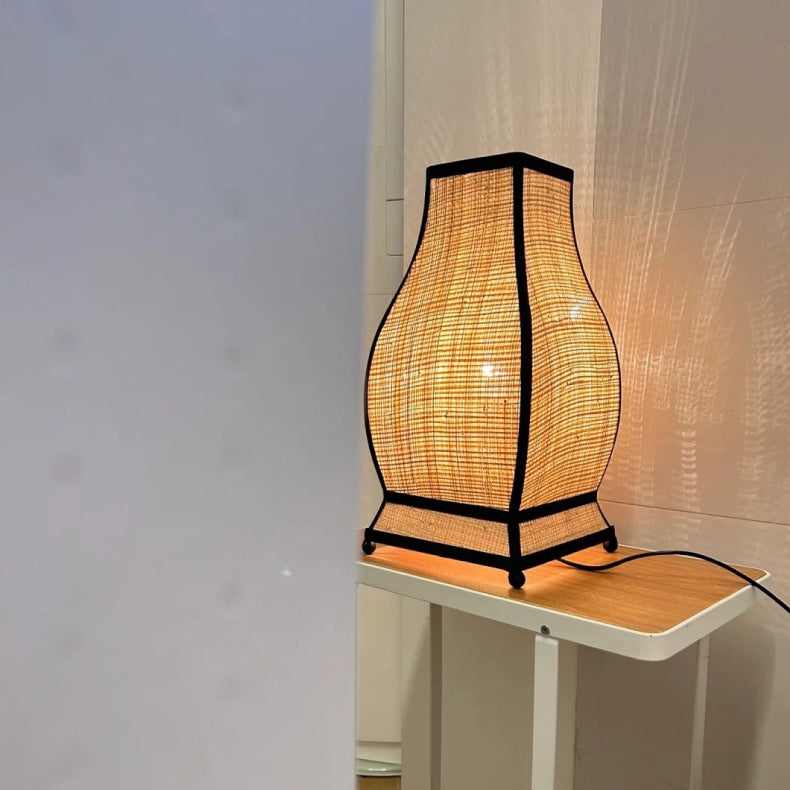Trapezoid Fabric Bedroom Table Lamp