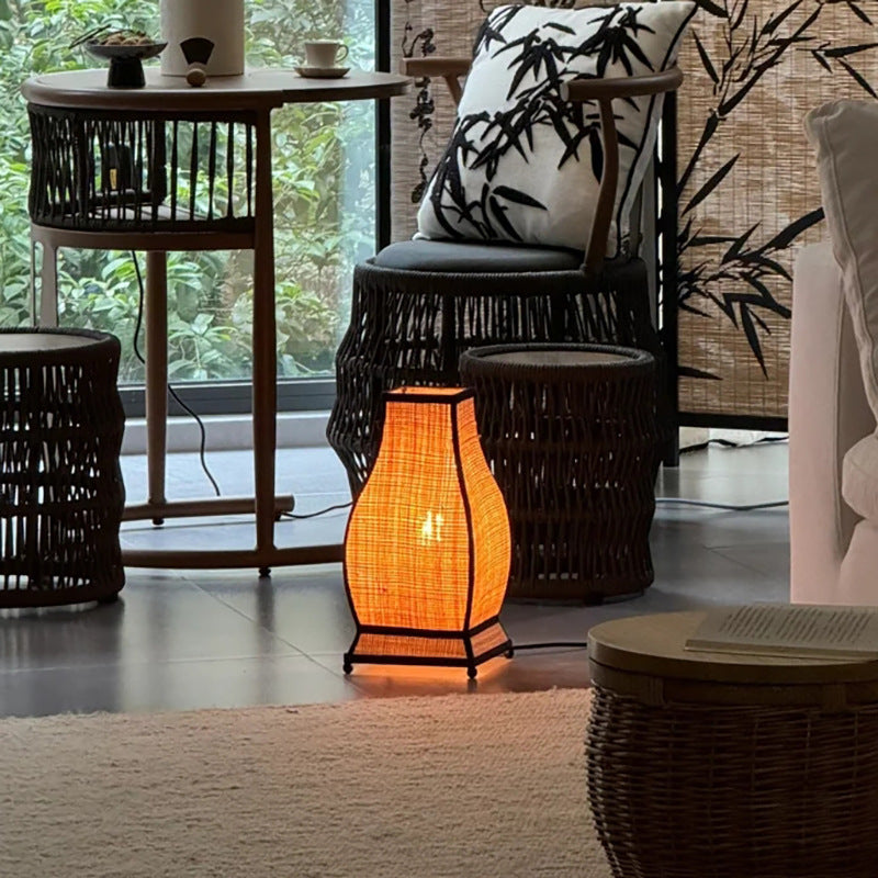 Trapezoid Fabric Bedroom Table Lamp