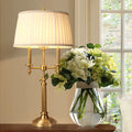 Frustum Cone Copper Fabric Table Lamp