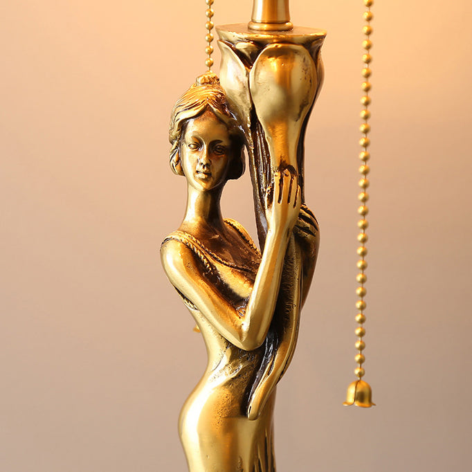 Goddess Dome Copper Shell Table Lamp