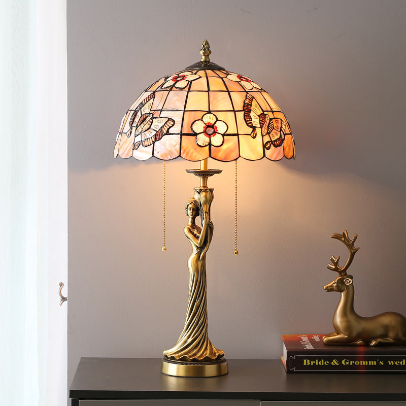 Goddess Dome Copper Shell Table Lamp