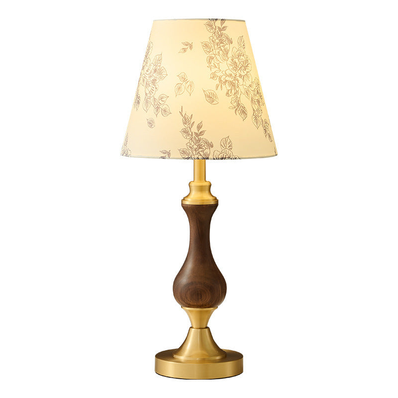 Frustum Cone Copper Black Table Lamp