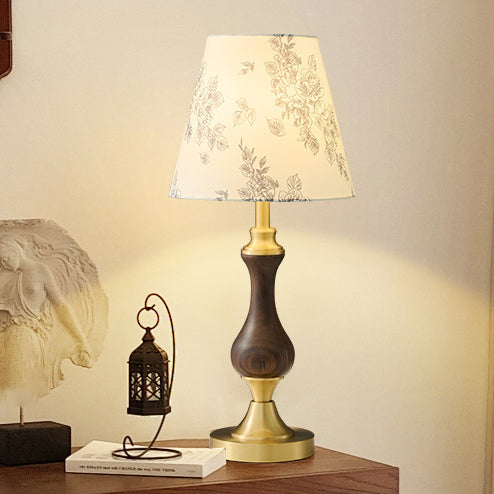 Frustum Cone Copper Black Table Lamp