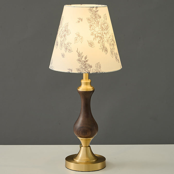 Frustum Cone Copper Black Table Lamp