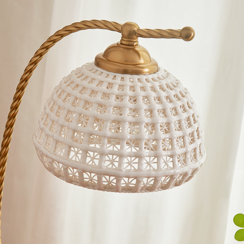 Dome Iron Ceramic Solid Table Lamp