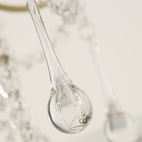 Cone Metal Crystal Bedroom Table Lamp