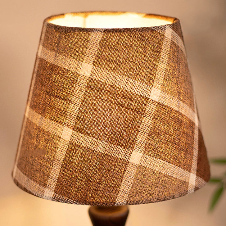 Frustum Cone Fabric Solid Table Lamp