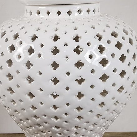 Frustum Cone Metal Ceramic Table Lamp