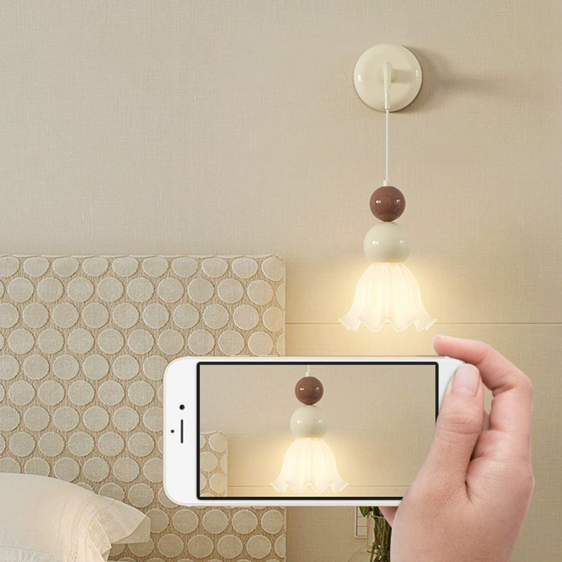 Ball Metal Glass Bedroom Wall Lamp