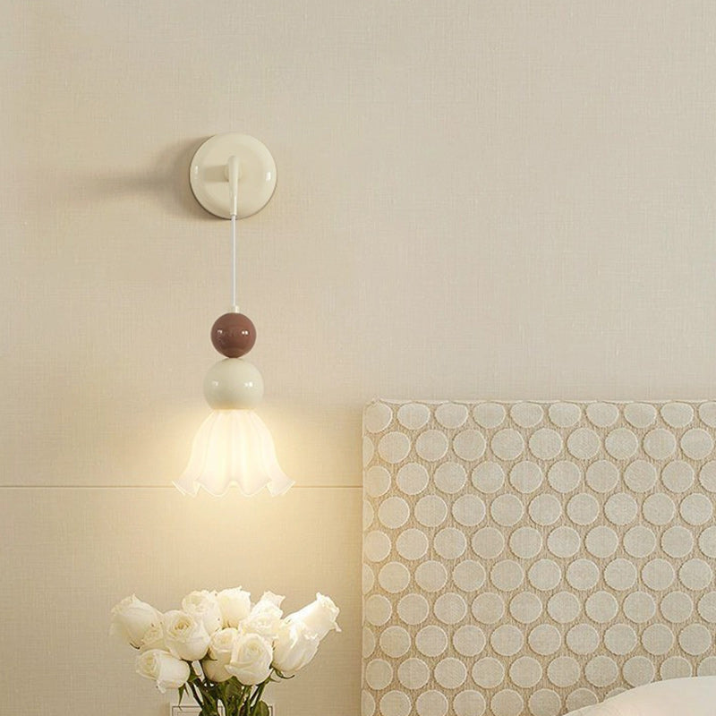 Ball Metal Glass Bedroom Wall Lamp