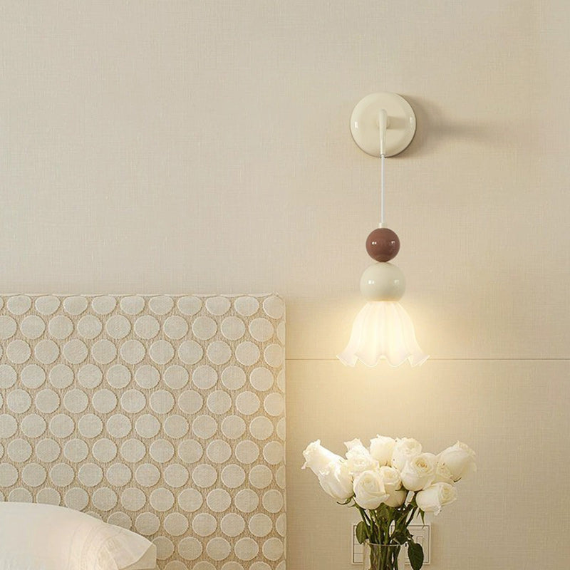 Ball Metal Glass Bedroom Wall Lamp
