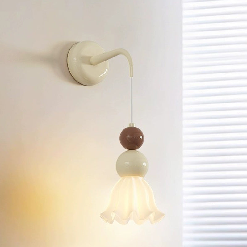 Ball Metal Glass Bedroom Wall Lamp