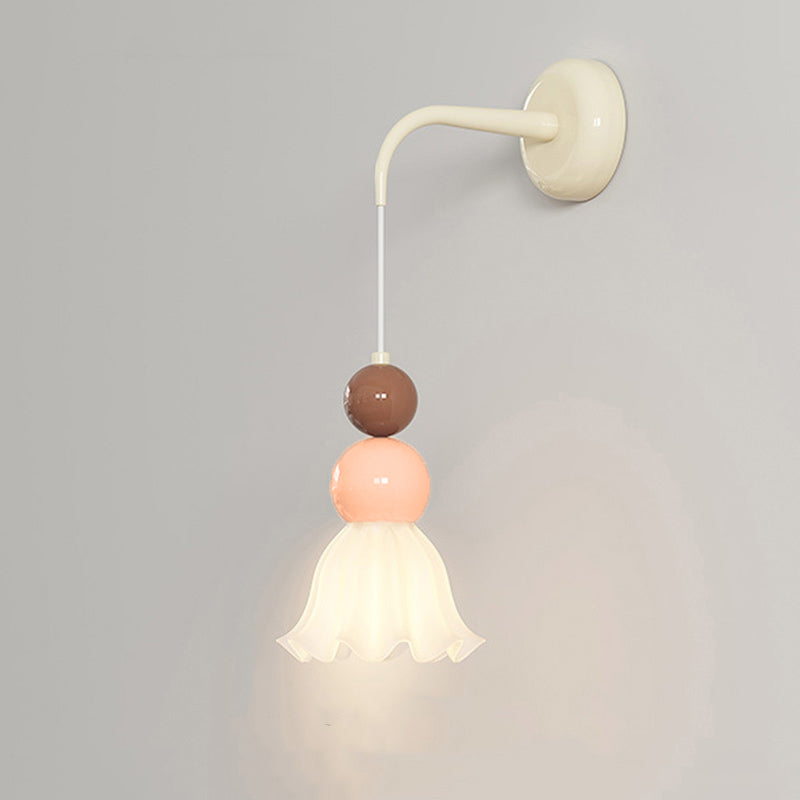 Ball Metal Glass Bedroom Wall Lamp