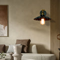 Round Copper Iron Living Wall Lamp