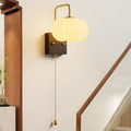 Pumpkin Solid Wood Acrylic Wall Lamp