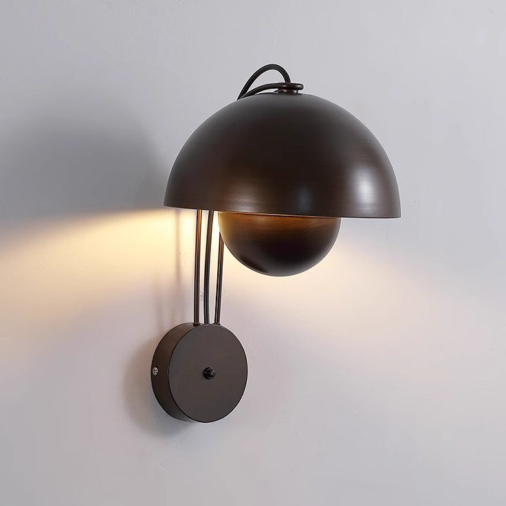 Dome Iron Bedroom Wall Lamp