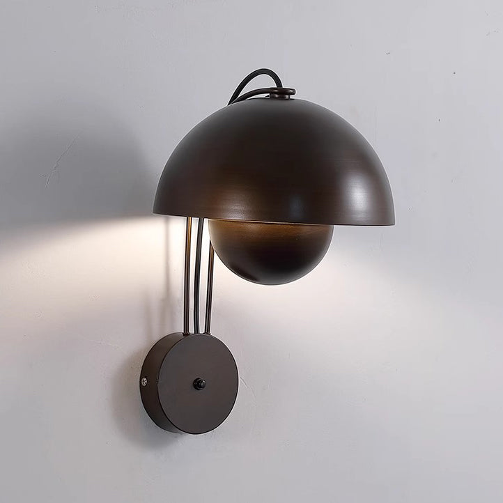 Dome Iron Bedroom Wall Lamp