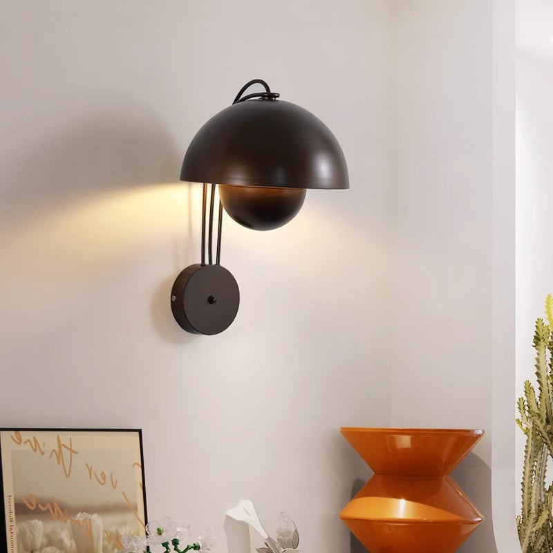Dome Iron Bedroom Wall Lamp