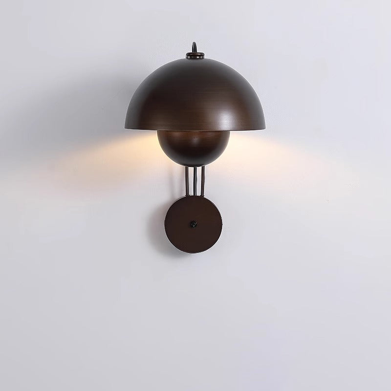 Dome Iron Bedroom Wall Lamp