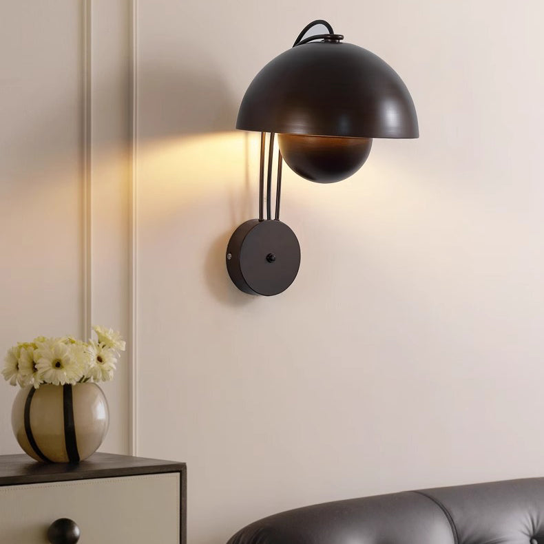 Dome Iron Bedroom Wall Lamp